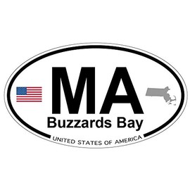 US Decal, Inc. Buzzards Bay, Massachusetts Oval Sticker