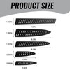 5 Pack Black Kitchen Knife Sheaths, Plastic Blade Guards for