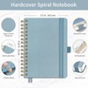 EMSHOI A5 Graph Paper Notebook, Spiral Notepad 150 Sheets/300 Pages,