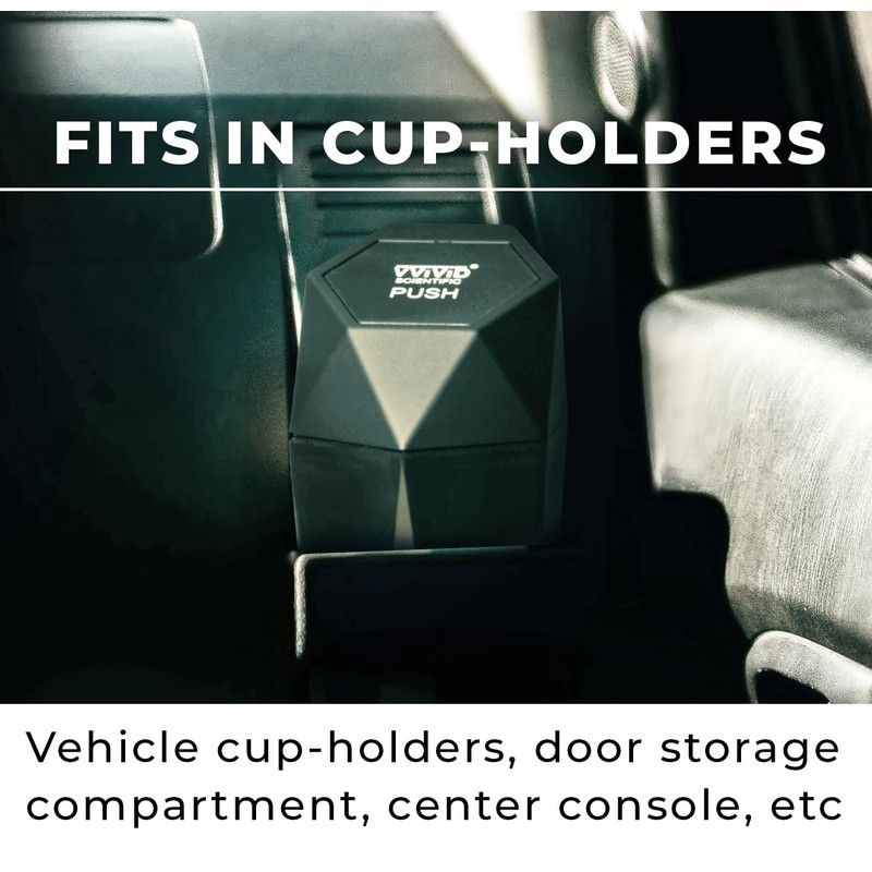 VViViD Mini Car Trash Bin, Pack of 2, Slot into