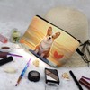 Livel lhood Cartoon Corgi Makeup Bag Cute Small Organizer Zipper