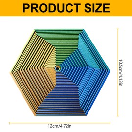 Lotsdonxia 3D Printed Hexagon Fidget Toy – Stress Relief & Focus Enhancer Symmetrical Fractal Design Interactive Anxiety Reducer for Adults and Kids