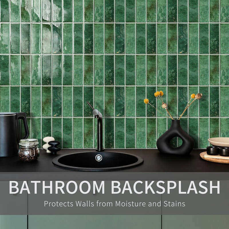 10 Sheet Peel and Stick Subway Kitchen Backsplash Tiles,3D Rectangle