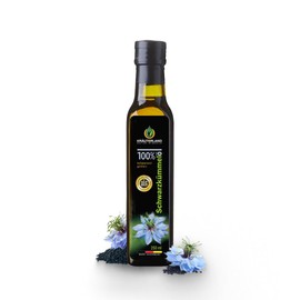 Kräuterland Black Cumin Oil 250 ml - Filtered, Cold Pressed, Egyptian, 100% Natural, Mild - Daily Mill Fresh, Direct from the Manufacturer