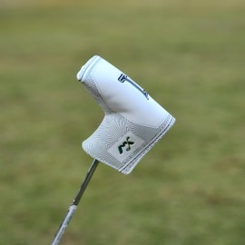 America Wealth Chip US 100 300 500 1000 Dollar Golf Club Head Covers, Fake Leather Attracting Good Luck Golf Club Headcover for Driver Fairway Hybrid Blade Putter Mallet Putter Headcovers