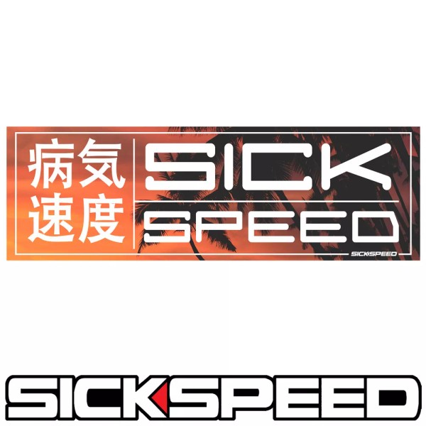 SICKSPEED PALM TREE BEACH STICKER VINYL DECAL KIT PACK CAR/TRUCK