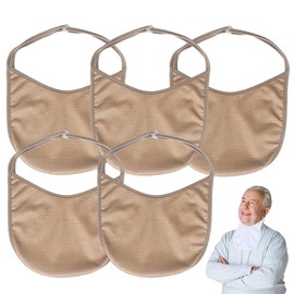 Tracheostomy Neck Stoma Cover (Khaki-5pcs, Large)