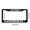 Amcove License Plate Frame Autism Awareness Stainless Steel License Plate
