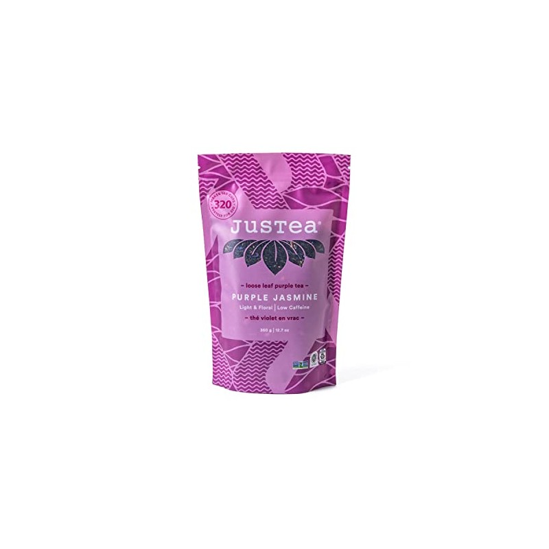 JusTea PURPLE JASMINE | Loose Leaf Purple Tea | Recyclable