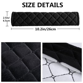 2 Pack Universal Car Seat Belt Pads, Car Seat Neck Cover, Adult Seat Belt Shoulder Strap Covers Harness Pad Shoulder Strap Protectors, Harness Covers Neck Pad Protector(Black)