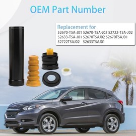 Kit de Amortiguador de Montaje Trasero Compatible con Honda City Fit 2015-2020 HR-V 2016-2020 Amortiguador de Montaje Trasero de Repuesto para 52670-T5A-J01 52670-T5A-J02 52722-T5A-J02
