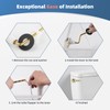 iFealClear 2 Pack Universal Polished Gold Toilet Handle Replacement Kit,