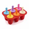 Ice Lolly Moulds, 6 Cavity Ice Lolly Moulds with Sticks