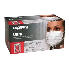 Crosstex Securefit Ultra Sensitive Earloop Mask, Blue GCFCXUSF