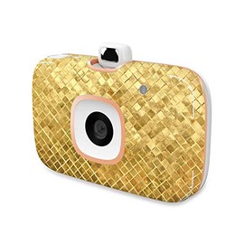 MightySkins Skin Compatible with HP Sprocket 2-in-1 Photo Printer - Gold Tiles | Protective, Durable, and Unique Vinyl Decal wrap Cover | Easy to Apply, Remove, and Change Styles | Made in The USA