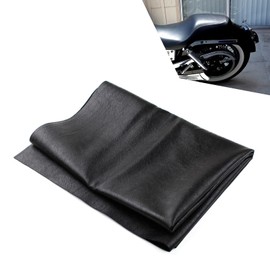 Downhill 1 PC Motorcycle Seat Cover, PU Leather Scratch-resistant and Sun-resistant Seat Protector, 39.37" x 27.56"/ DIY Cover, Universal Seat Protector, for Most Motorbike, ATV, Scooter (Black)