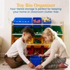ECR4Kids 4-Tier Organizer with 16 Bins, Toy Storage, Natural/Primary