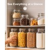 OneDream 78oz Glass Jars with Airtight Lid, 3 Pack Large