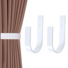 Groleca 2 Pack Modern Curtain Holdbacks Curtain Tiebacks Wall Mount