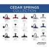 Progress Lighting Cedar Springs Collection 1-Light Farmhouse Outdoor Semi-Flush Mount