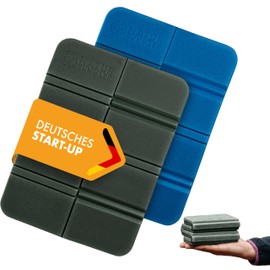 Naturbummler ® Set of 2 Thermal Seat Cushions Outdoor [Foldable] with Carry Bag - Chair Cushion Seat Pad Chair Survival Hiking