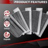 Verplexter Door Hinge Masking Shields, 3.5 Inch, 50-Pack, for Residential