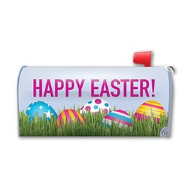 Easter Eggs Mailbox Cover Magnet by Magnet America is 18.375" x 21" Made for Metal Mailboxes
