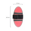 Rubber Curry Comb Massage Brush with Velcro Fastening Flexible Ergonomic