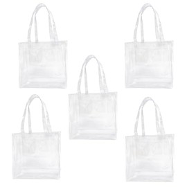 5PCS fashion jelly PVC waterproof large-capacity tote bag for shopping and travel storage needs, D2128-1(5pcs)
