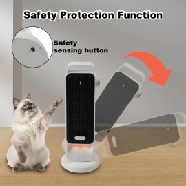 POPSTORE Ceramic Digital Tower Heater: 1500W 110V Oscillating Fan, Remote Control 19INCH