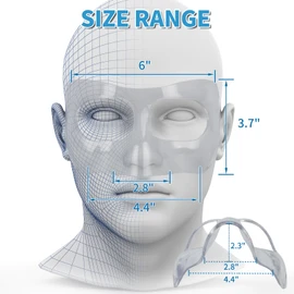 HIAARO QK01C Nose Guard for Broken Nose, Face Shield Masks for Soccer, Basketball, and Other Sports Protect, Adjustable, and Clear for Adults and Teenagers, Suitable for Men and Women