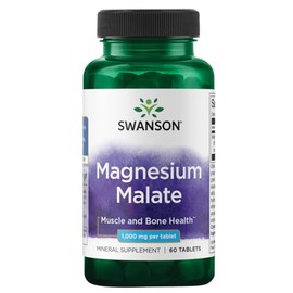 Swanson Magnesium Malate (150 Milligrams Elemental) 1000 Milligrams 60 Tabs