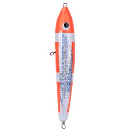 140g Artificial Crank Lure Floating Wooden Tuna Hard Bait Fishing Tackle AccessoryYellow