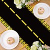 6Pcs Road Table Runner Plastic Disposable Checkered Race Car Table