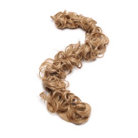 Ponytail Extensions Updo Hairpiece Curly Messy Hair Bun Scrunchies Elastic Chignons (Light Auburn)