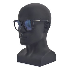 Si Fi PVC Matte Black Male Mannequin Head Display Head Stand Wig Display Head Model Men Manikin Head Dolls for Display Headset, Headphone, Game Console, Hats, Wigs Jewellery