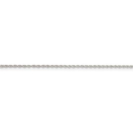 Diamond2Deal Sterling Silver 1.3mm Loose Rope Chain Necklace