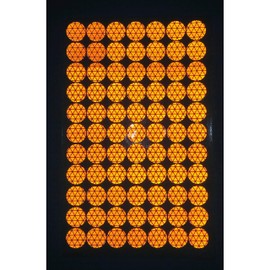 77 Oralite Reflective 3/4" V98 Dots Stickers Reflective Safety Tape Orafol V98 (750+ Candelas) Prismatic Circles