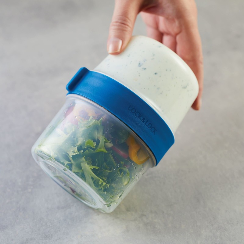 LocknLock Easy Essentials Twist Two Way Food Storage Container, BPA-Free/Dishwasher
