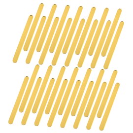 VILLCASE 30 Unidades De Palitos De Paleta Reutilizables Palitos De Paleta Dorados Para Pasteles Palitos Para Agitar De Resina Epoxi De Esqueleto Palitos De Barra De Helado Cuchara De