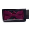 Burgundy Bow Tie Pre-tied Adjustable Wine Red Bow Ties and