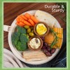 Ibambo Bamboo Disposable Paper Plates - Compostable Plate, PFAS Free