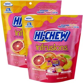 Hi-Chew-Infrusions Orchard Mix Fruit Chews, 4.24 Ounce (Pack of 2), The Hampton Candy Company