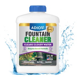 Fountain Cleaner and Clarifier for Outdoor and Indoor Fountains – Safe for Plastic, Metal, Glass and Stone (8oz)
