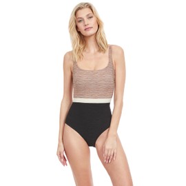 Gottex Women's Standard Serenity Square Neck One Piece, ROGO/CR/BL