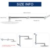 NearMoon Adjustable Shower Arm, Shower Extension Arm Universal Connection, Rise