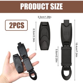 Pack of 2 Seat Belt Clip - Adjustable Car Belt Clip for Adults & Children, Buckle Protection Child Seat, Seat Belt Car Holder for More Comfort and Safety