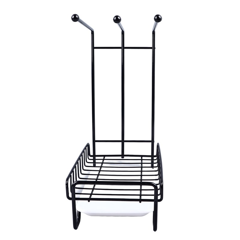 Dishcloth Drying Rack Sponge Holder Iron Draining Anti Slip Stable