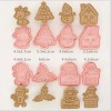 Kit 8 Pzs Cortadores De Galletas Navidad Moldes Repostería