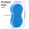 4 Pieces Large Sponges for Cleaning Thick Foam Scrubber Kit